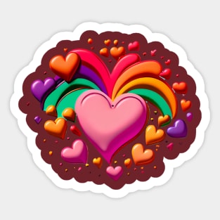 Heart Valentines Day Sticker